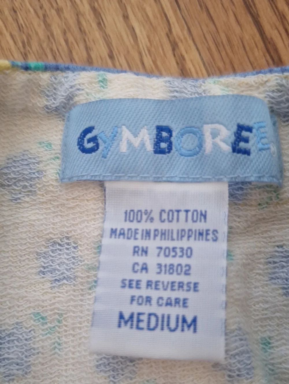 Vintage Gymboree Yellow and Blue Daisy Floral Short Sleeve Cotton Dress M